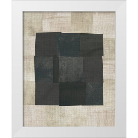 Floating Block I White Modern Wood Framed Art Print by Vess, June Erica