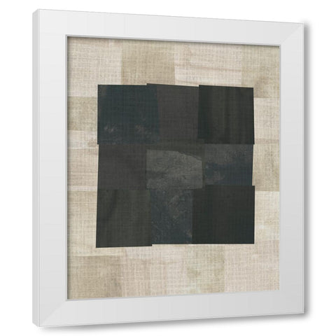 Floating Block II White Modern Wood Framed Art Print by Vess, June Erica