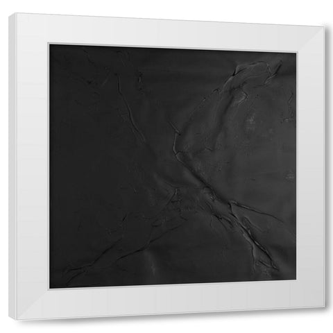 Onyx Square I White Modern Wood Framed Art Print by Willett, Michael