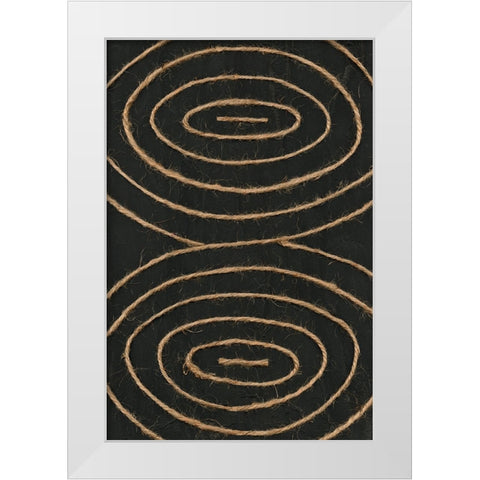 Linked In I White Modern Wood Framed Art Print by Saunders, Alonzo