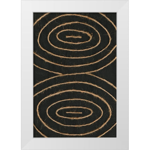 Linked In II White Modern Wood Framed Art Print by Saunders, Alonzo