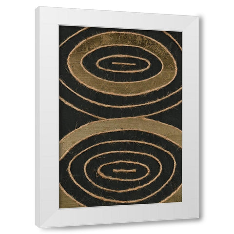 Linked In III White Modern Wood Framed Art Print by Saunders, Alonzo