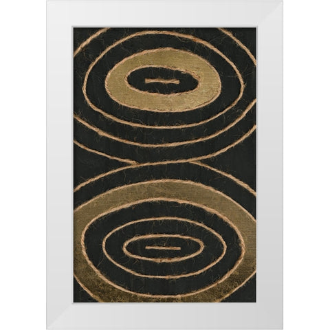 Linked In IV White Modern Wood Framed Art Print by Saunders, Alonzo