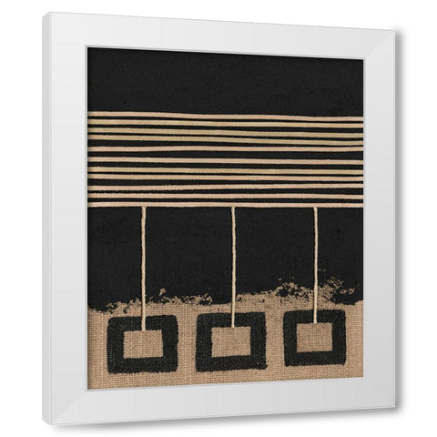 Pendulums II White Modern Wood Framed Art Print by Saunders, Alonzo