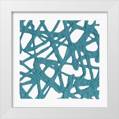 Casting the Net II White Modern Wood Framed Art Print by Saunders, Alonzo