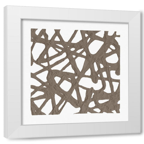 Casting the Net III White Modern Wood Framed Art Print by Saunders, Alonzo