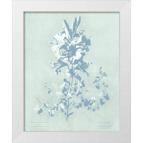 Mint Lilium II White Modern Wood Framed Art Print by Dussurgey, Chabal