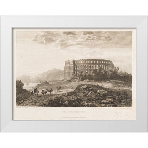 CWFs Antiquities of Pola, Ruins I White Modern Wood Framed Art Print by Unknown