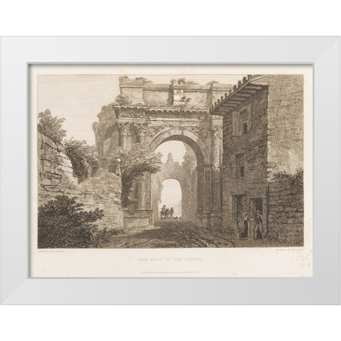 CWFs Antiquities of Pola, Ruins III White Modern Wood Framed Art Print by Unknown