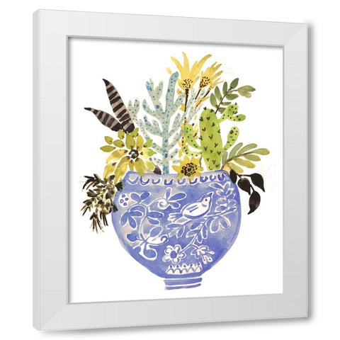 Sweet Arrangement IV White Modern Wood Framed Art Print by Fields, Karen