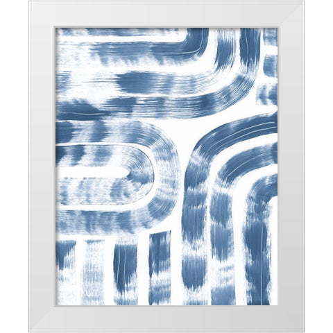 Dye Maze I White Modern Wood Framed Art Print by Vess, June Erica