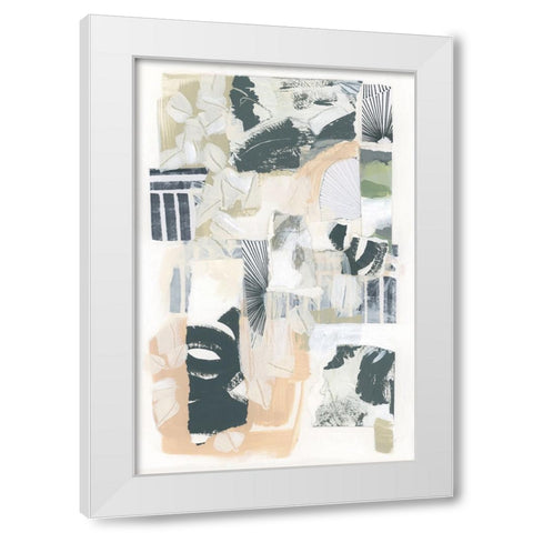 Washi Panel I White Modern Wood Framed Art Print by Vess, June Erica