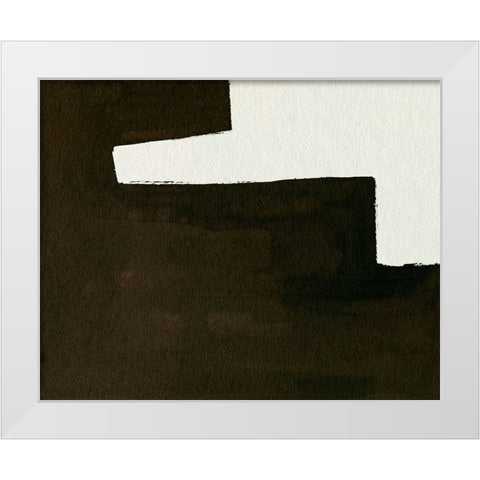 Slit I White Modern Wood Framed Art Print by Wang, Melissa