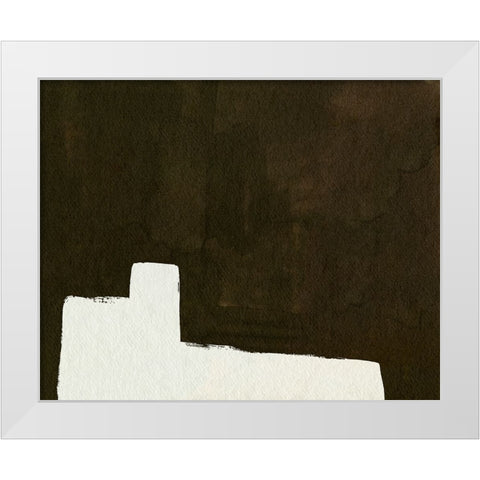 Slit II White Modern Wood Framed Art Print by Wang, Melissa