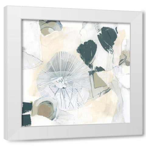 Neutral Impetus I White Modern Wood Framed Art Print by Vess, June Erica