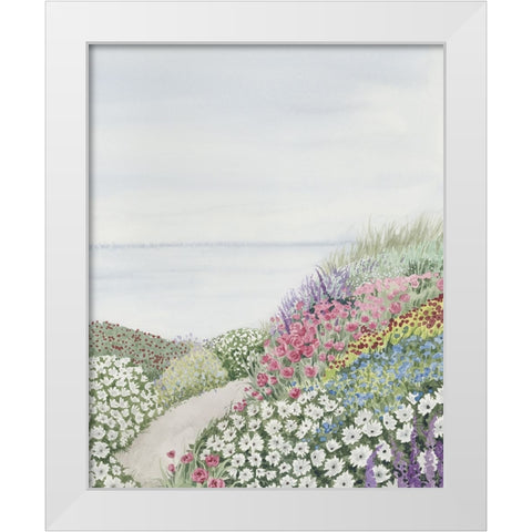 Coastal Gardens II White Modern Wood Framed Art Print by Popp, Grace