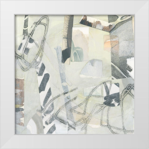 Micro Flotsam II White Modern Wood Framed Art Print by Vess, June Erica