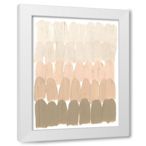 Earth Tone Swatch I White Modern Wood Framed Art Print by Vess, June Erica