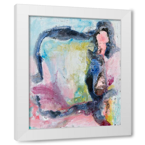 Prism Mirror I White Modern Wood Framed Art Print by Willett, Michael