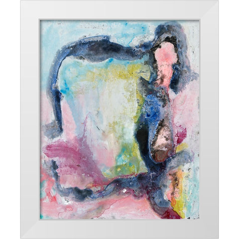 Prism Mirror I White Modern Wood Framed Art Print by Willett, Michael