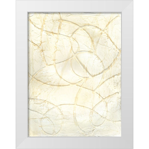 Curved Conduits I White Modern Wood Framed Art Print by Willett, Michael