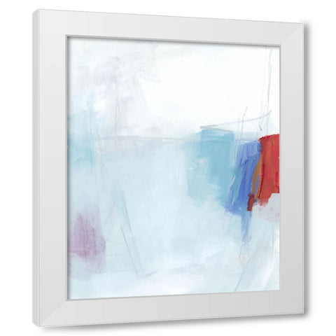 Available Space II White Modern Wood Framed Art Print by Vess, June Erica