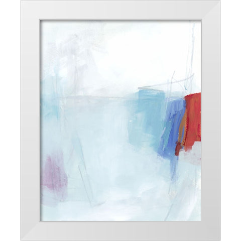 Available Space II White Modern Wood Framed Art Print by Vess, June Erica