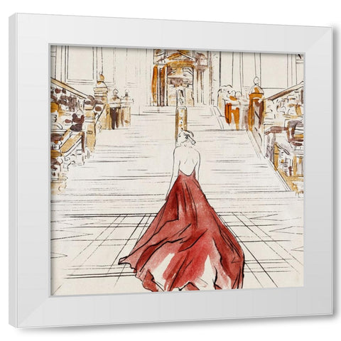 Feeling Grand I White Modern Wood Framed Art Print by Wang, Melissa