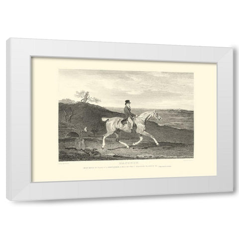 Custom Hackney White Modern Wood Framed Art Print by Scott, John