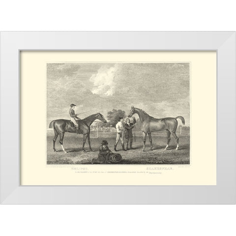 Custom Eclipse And Shakespeare White Modern Wood Framed Art Print by Scott, John