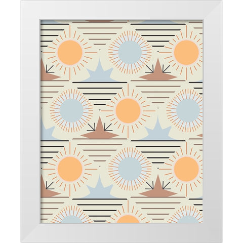 Sunrise Passage II White Modern Wood Framed Art Print by Wang, Melissa