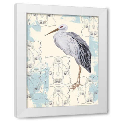 Gloom Wader II White Modern Wood Framed Art Print by Wang, Melissa