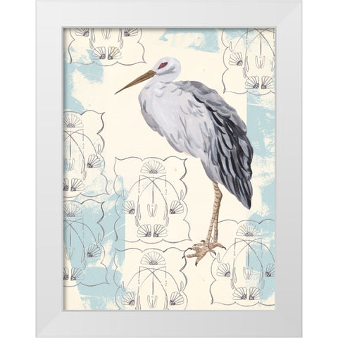 Gloom Wader II White Modern Wood Framed Art Print by Wang, Melissa