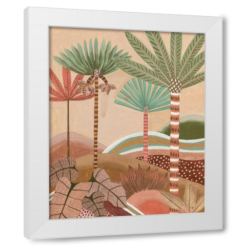 Desert Waves I White Modern Wood Framed Art Print by Wang, Melissa