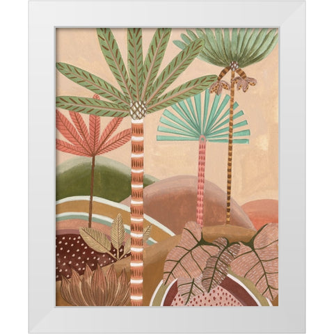 Desert Waves II White Modern Wood Framed Art Print by Wang, Melissa