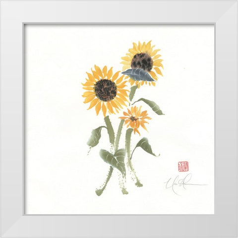 Simply Seeds I White Modern Wood Framed Art Print by Rae, Nan