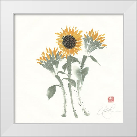 Simply Seeds II White Modern Wood Framed Art Print by Rae, Nan