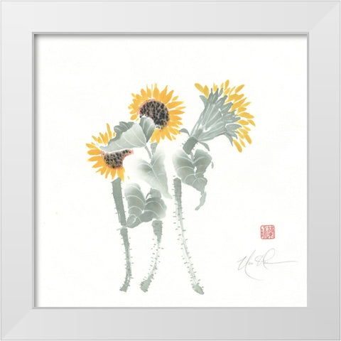 Simply Seeds III White Modern Wood Framed Art Print by Rae, Nan