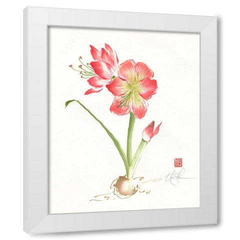 Gentle Love I White Modern Wood Framed Art Print by Rae, Nan