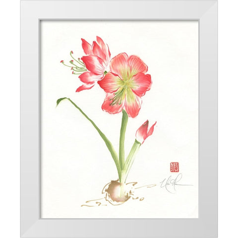 Gentle Love I White Modern Wood Framed Art Print by Rae, Nan