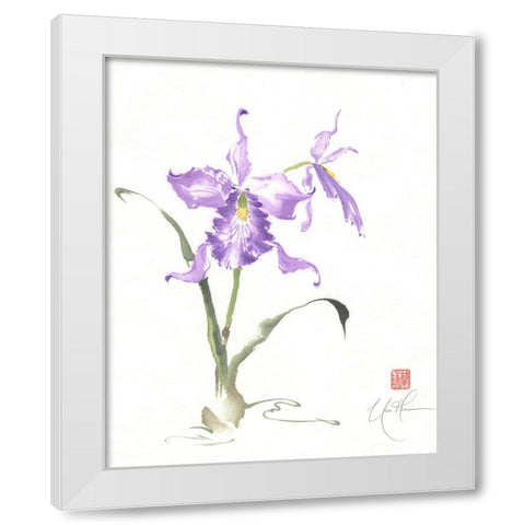 Kingly Stance I White Modern Wood Framed Art Print by Rae, Nan