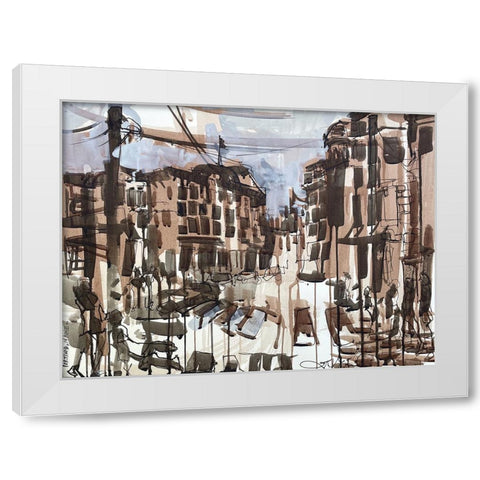 Portland Maine I White Modern Wood Framed Art Print by Ferrell, Erin McGee