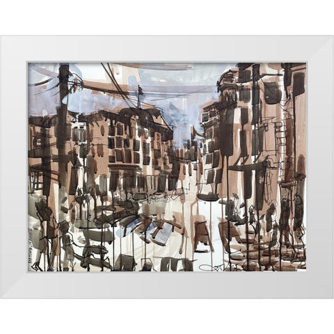 Portland Maine I White Modern Wood Framed Art Print by Ferrell, Erin McGee