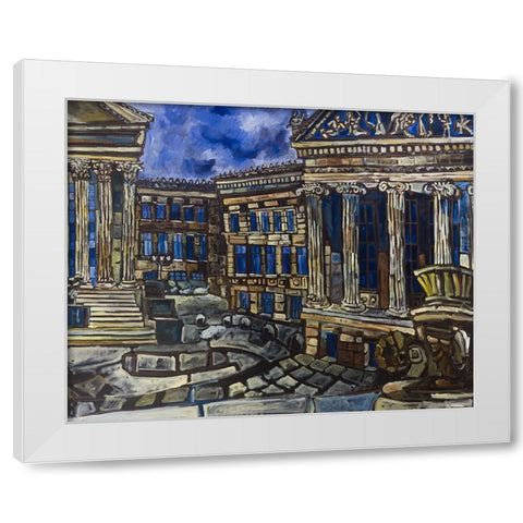 The Art Museum White Modern Wood Framed Art Print by Ferrell, Erin McGee