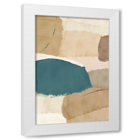 Rhythm and Flow I White Modern Wood Framed Art Print by Kouta, Flora