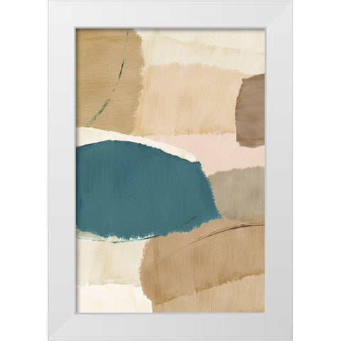 Rhythm and Flow I White Modern Wood Framed Art Print by Kouta, Flora