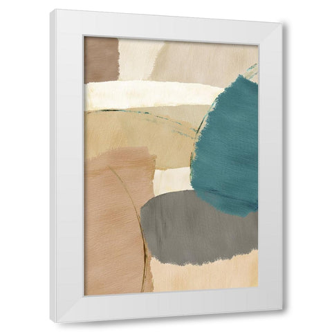 Rhythm and Flow II White Modern Wood Framed Art Print by Kouta, Flora