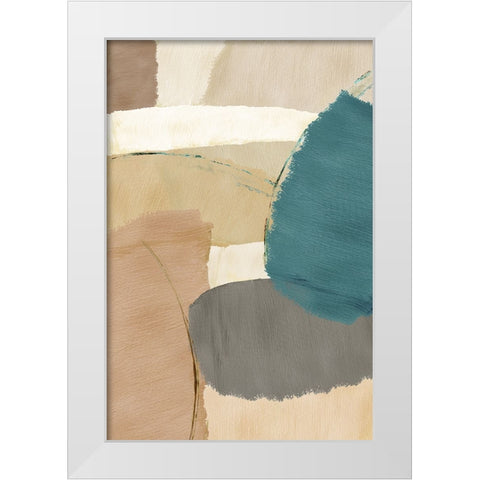 Rhythm and Flow II White Modern Wood Framed Art Print by Kouta, Flora