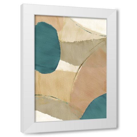 Rhythm and Flow III White Modern Wood Framed Art Print by Kouta, Flora