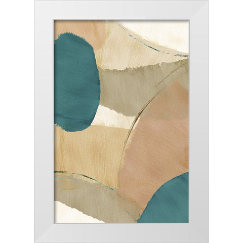 Rhythm and Flow III White Modern Wood Framed Art Print by Kouta, Flora